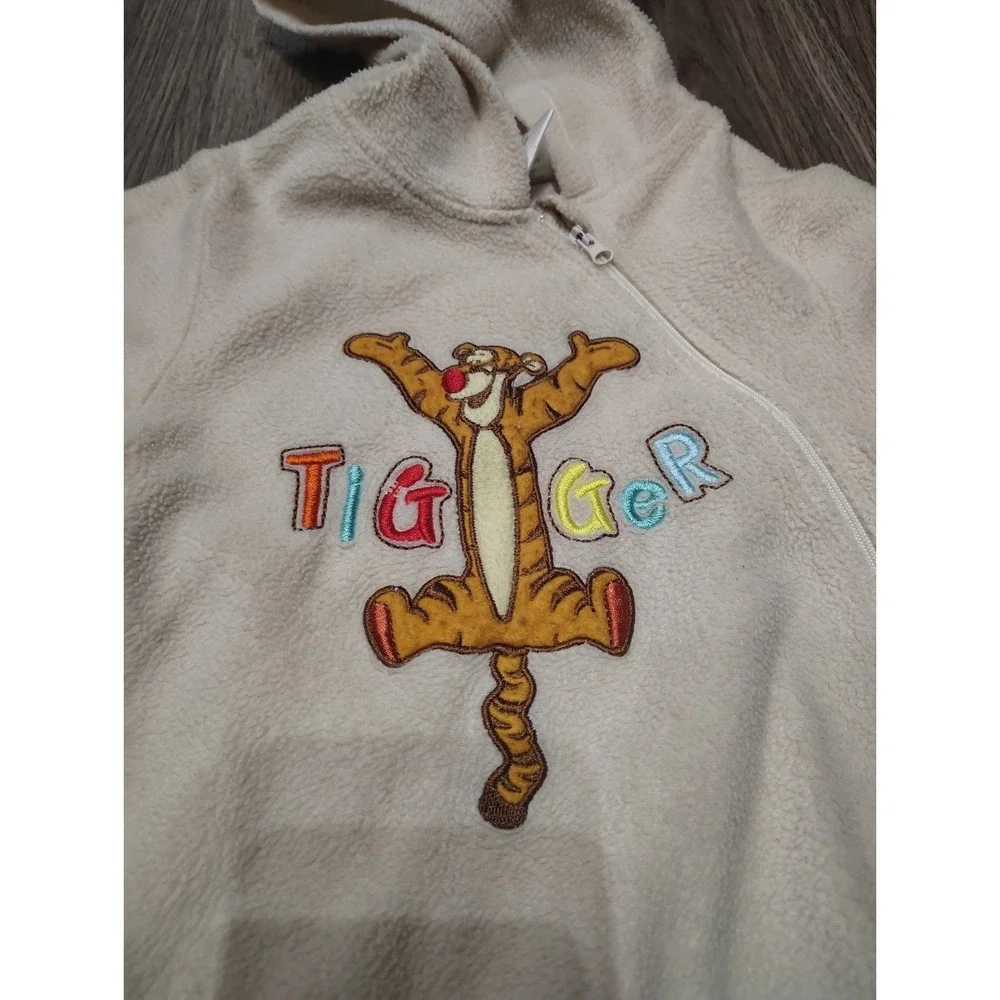 Disney Baby Tigger Winnie The Pooh Hooded Fleece One Piece Outfit 9-12 Mos 2014